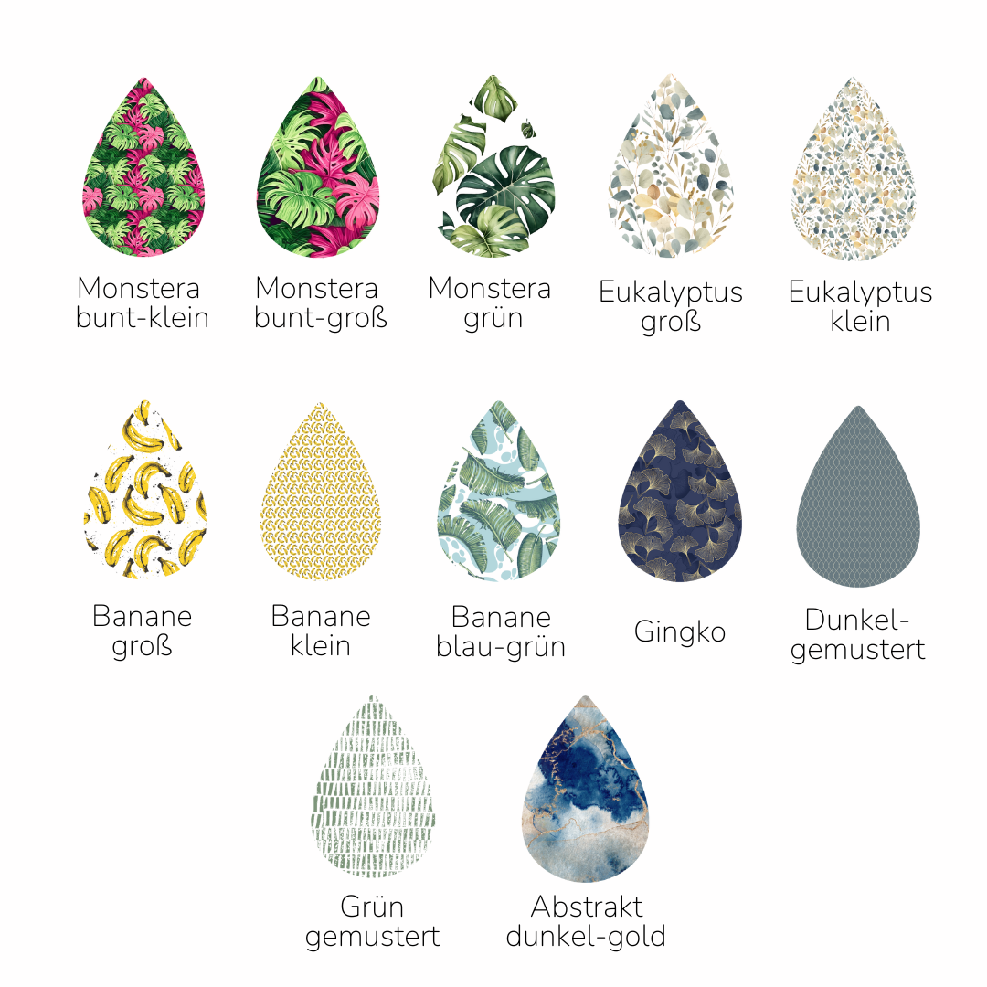 Sublimierte Ohrringe mit einzigartigen Designs – Leicht & stilvoll