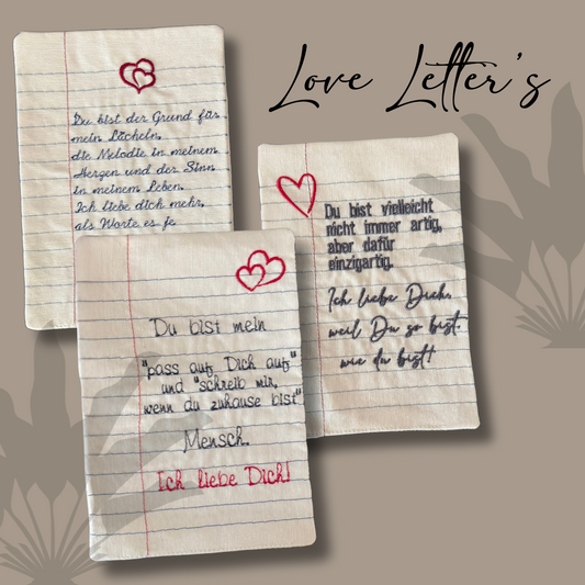 Stickdatei "Love Letter" in Deutsch