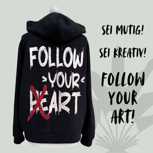 Plotterdatei „Follow your HEART“ – Schriftzug mit kreativem Twist